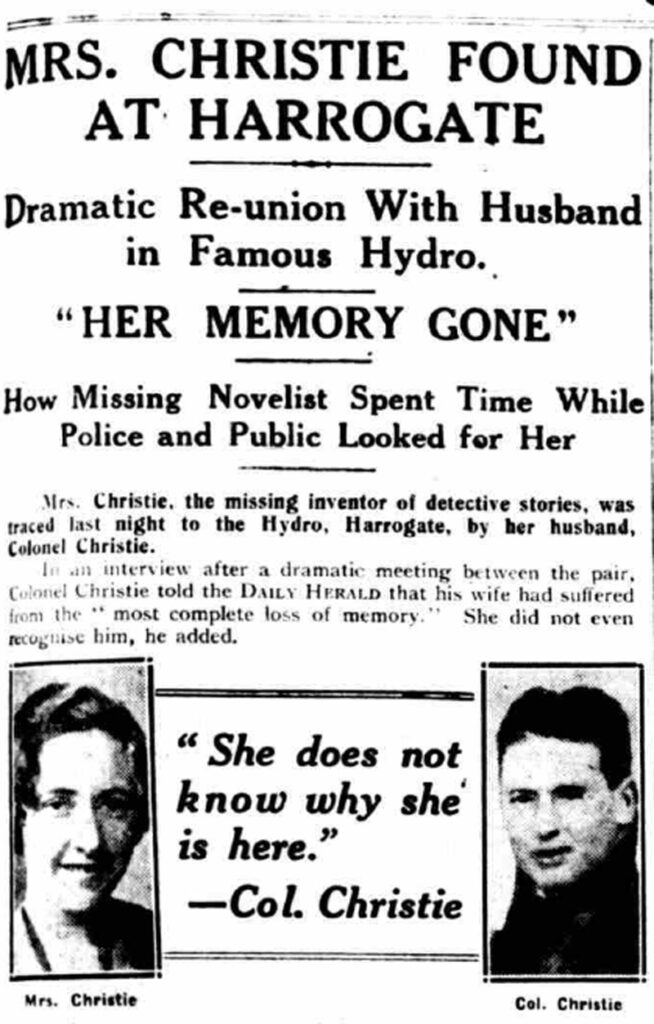 La misteriosa desaparición de Agatha Christie