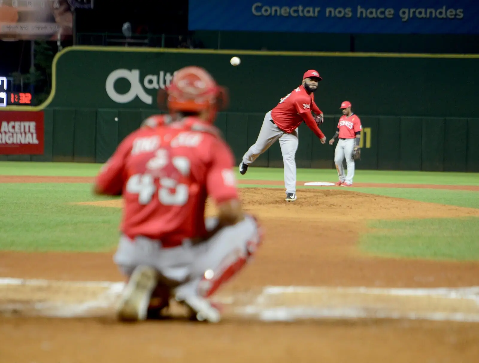 La derrota del Licey contra los Escogidos en imágenes (Foto de Jhonny Rotestan)