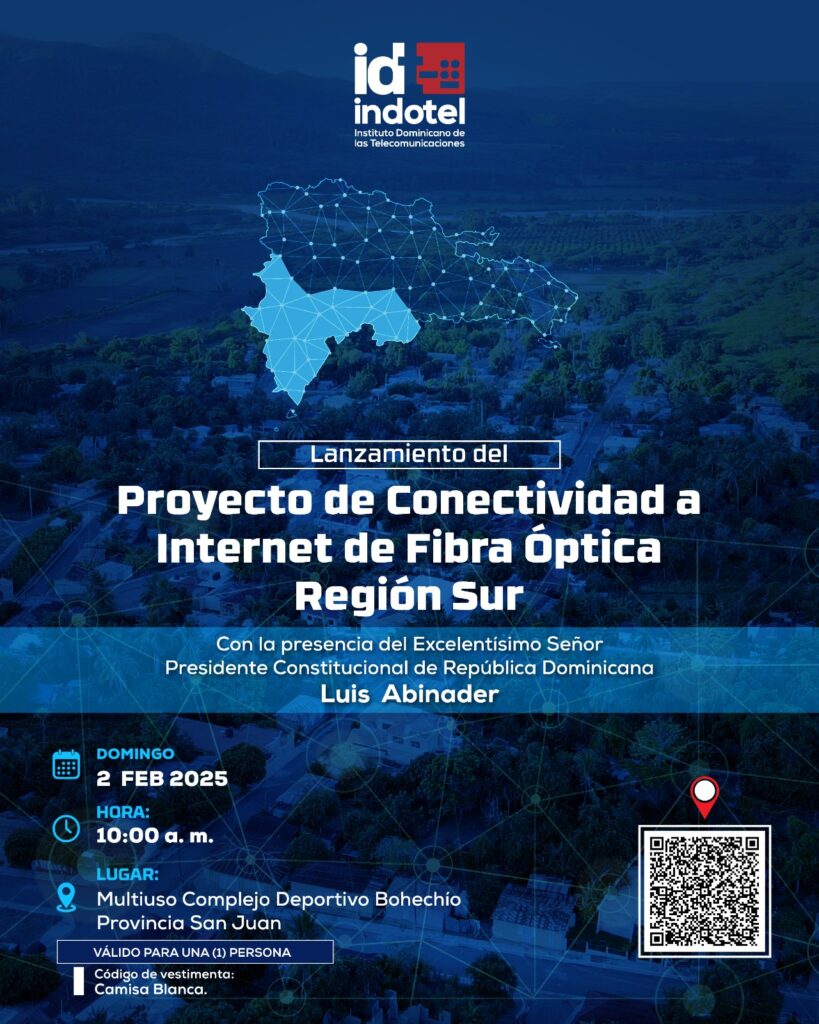 Indotel presentará plan de internet de banda ancha para región Sur