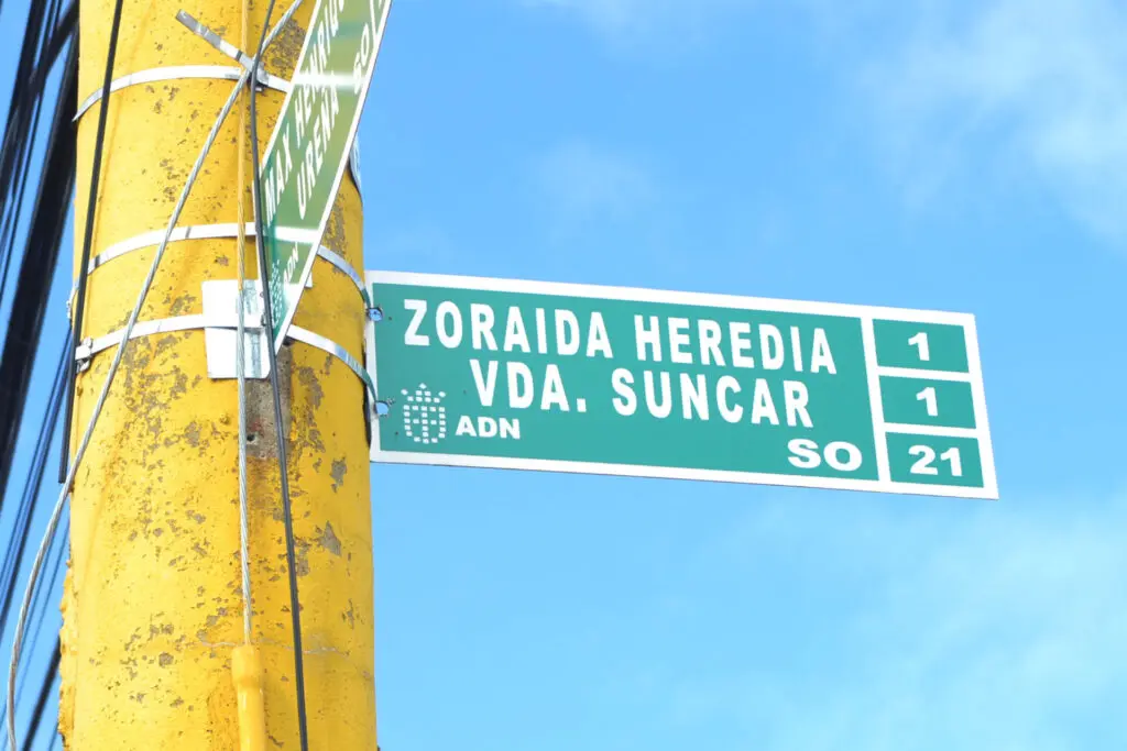 La calle 7 llevará el nombre de Zoraida Heredia viuda Suncar