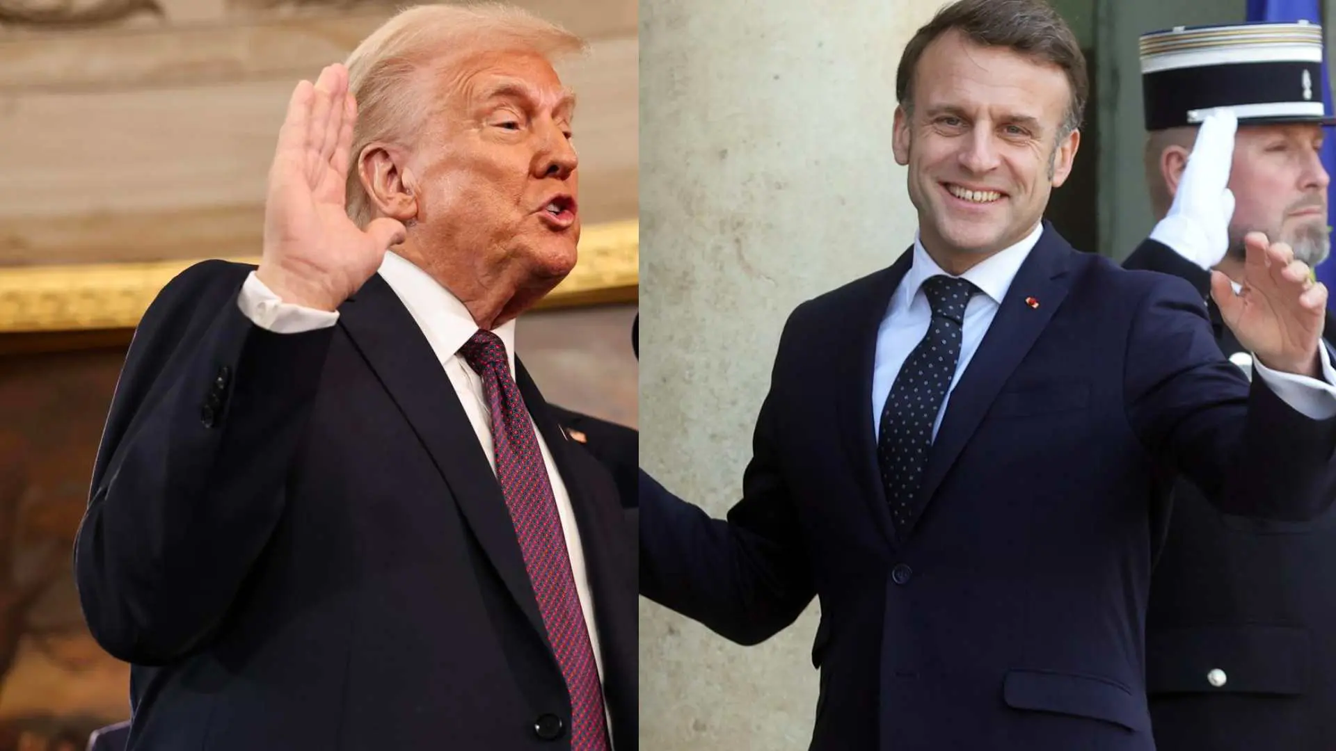 Trump y Macron tuvieron una llamada "amistosa" antes de la reunión de líderes europeos