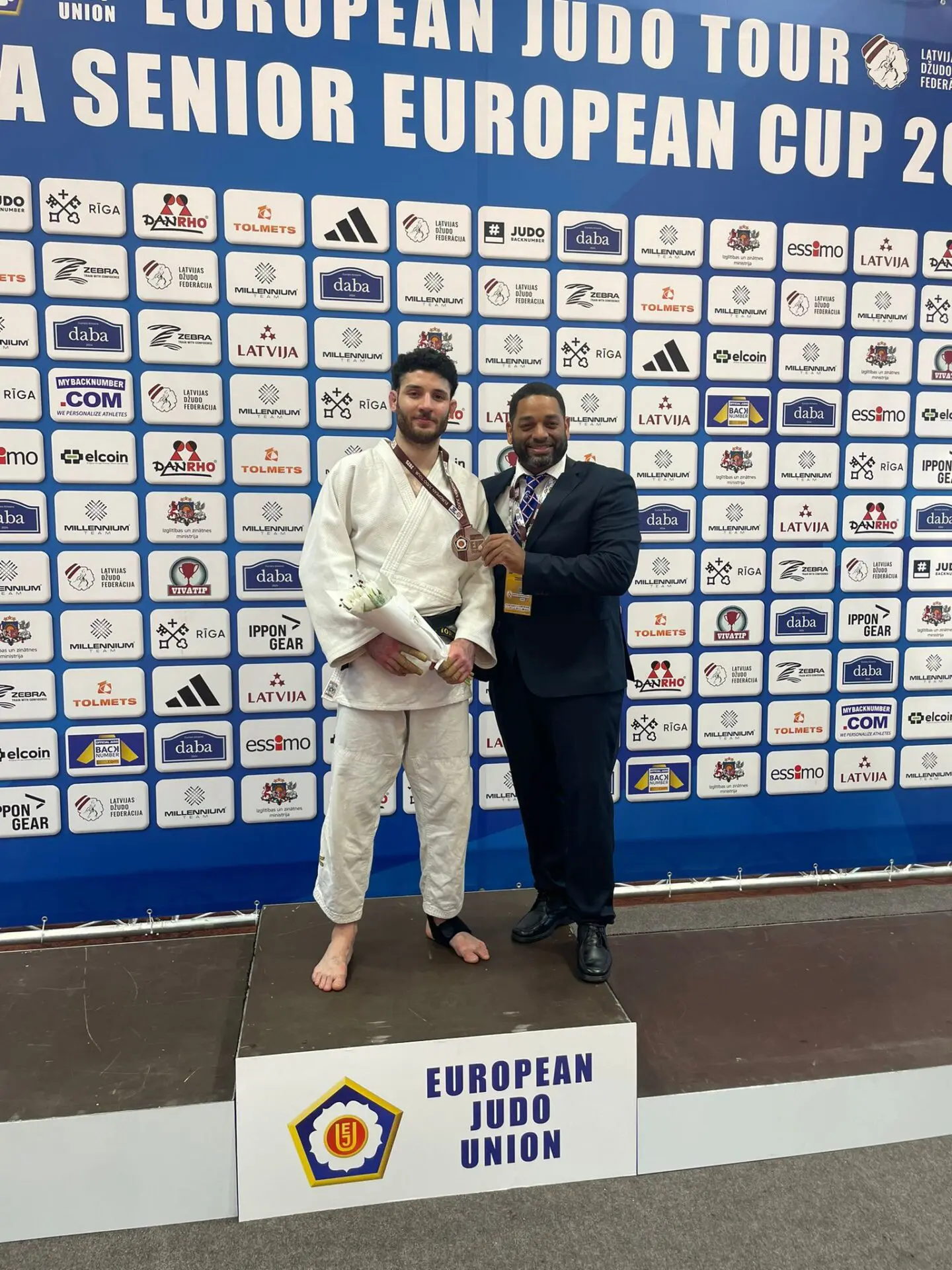 Judocas conquistan un oro y tres bronces en copa europea Latvia