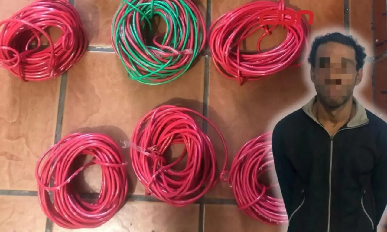 Apresan a “Vico C” en Santiago por sustraer cableado eléctrico de aires acondicionados de un negocio