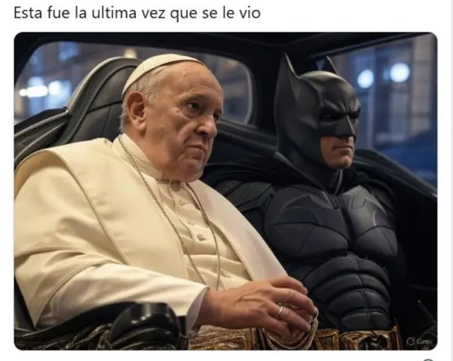 El error de la Periodista venezolana generó una ola de memes del papa Francisco como Batman