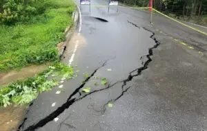 Los daños por las lluvias en el Cibao incluyen tramos hundidos de la carretera turística Tenares–Gaspar Hernández