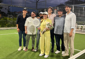 La alcaldesa Carolina Mejía acompañó la apertura del torneo de pádel Fabrice Pastor Cup