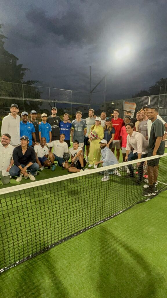 La alcaldesa Carolina Mejía acompañó la apertura del torneo de pádel Fabrice Pastor Cup