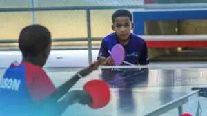 Uno de los atletas infantiles que tomaron parte en el torneo.