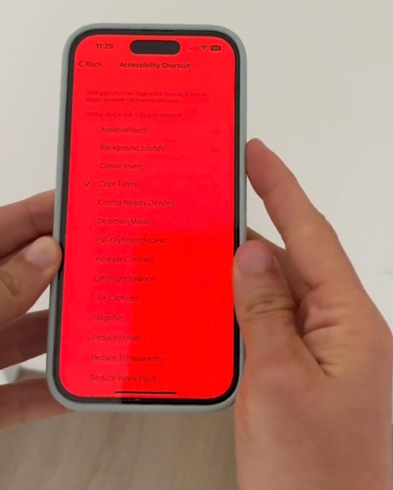 Cómo activar el modo rojo en tu iPhone