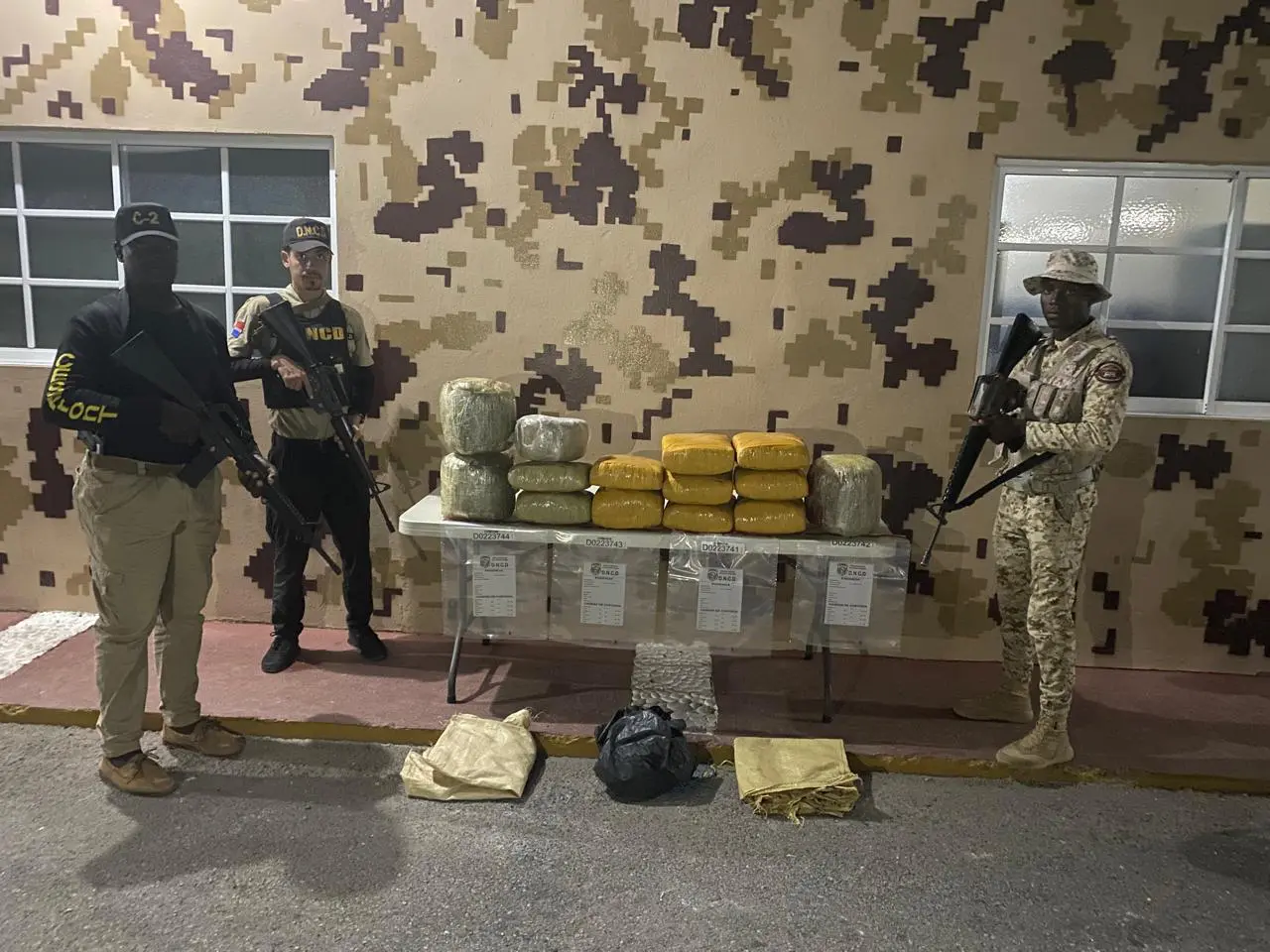 CESFRONT y DNCD decomisan 135 libras de un vegetal que se presume es marihuana
