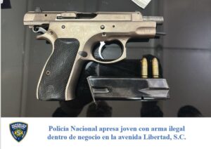 Apresan en San Cristóbal hombre con arma de fuego ilegal