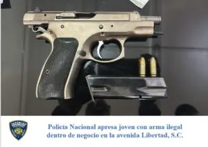 Apresan en San Cristóbal hombre con arma de fuego ilegal