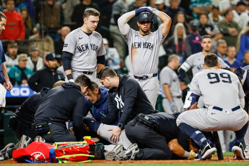 Oswaldo Cabrera sufre grave lesión en la pierna durante juego de los Yankees