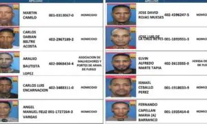 Policía Nacional publica lista de los 161 delincuentes más buscados en República Dominicana