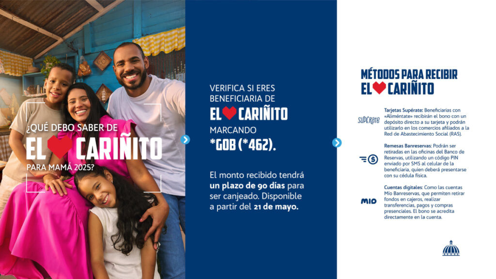 Inicia este miércoles el pago del Bono Madre 2025, “El Cariñito”