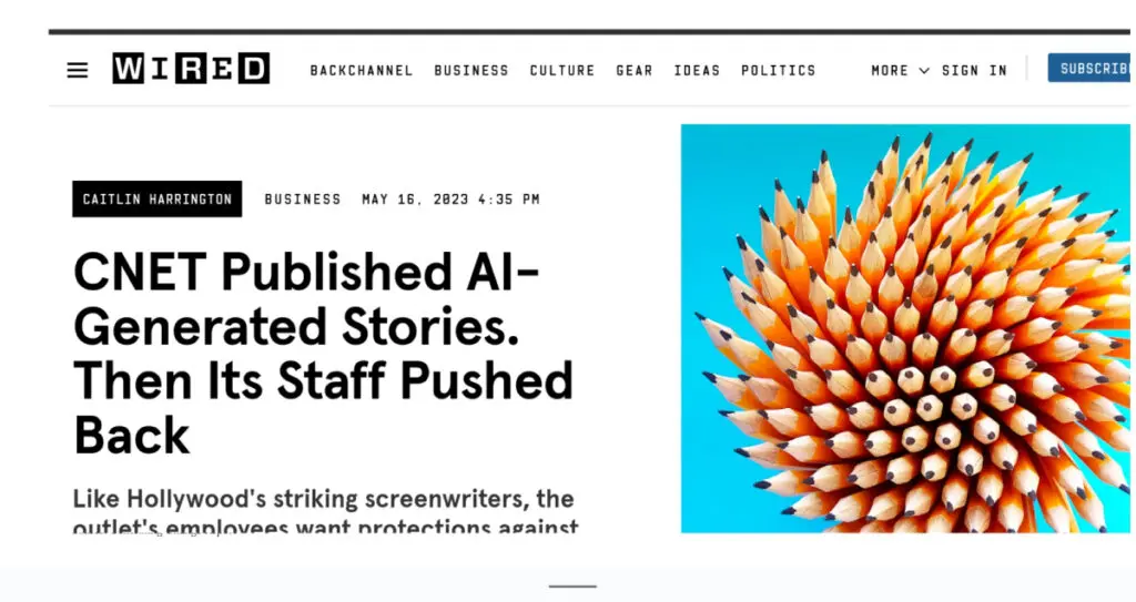 CNET fue uno de los primeros medios en generar escándalos por su uso de la IA