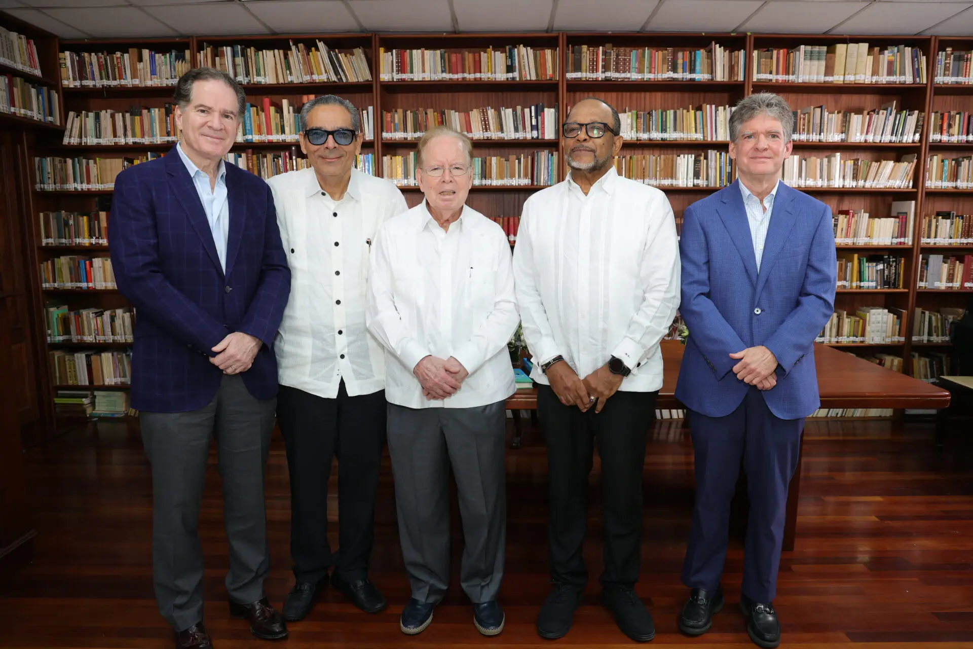 Manuel Corripio, Rolando Espinal, José Luis “Pepín” Corripio, René Ledesma y José Alfredo Corripio. FUENTE EXTERNA