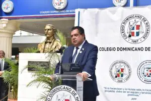 Jhon Richard Paniagua, presidente del Colegio Dominicano de Notarios,