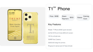 Trump lanza un servicio móvil y un teléfono de oro de 499 dólares