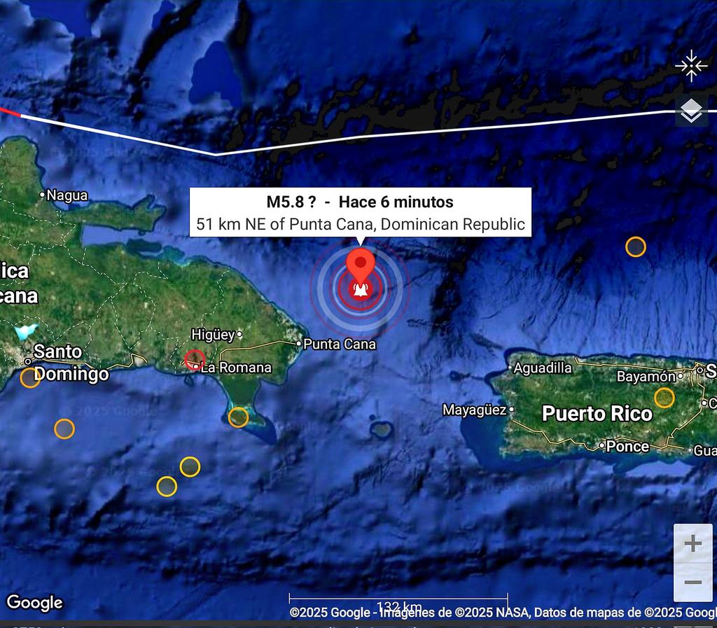 Temblor en República Dominicana Hoy 23 de junio