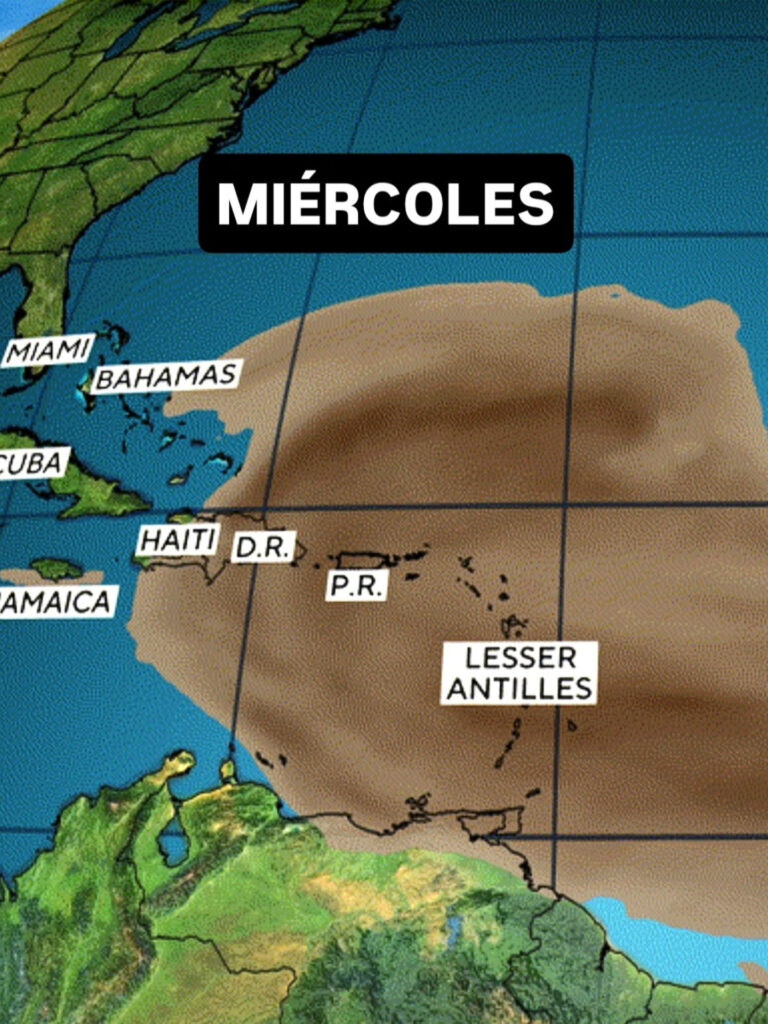 Quinta nube de polvo del Sahara ya está en República Dominicana