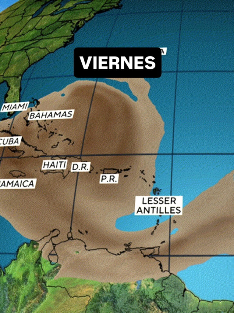 Quinta nube de polvo del Sahara ya está en República Dominicana