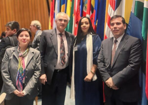 Claudia Robles, Oficial de Desarrollo Social de CEPAL; José Manuel Salazar-Xirinachs, secretario ejecutivo de la CEPAL; Naomi Arboleda, coordinadora de Inclusión Económica de Proyectos Externos de Supérate, y Alberto Arenas de Mesa, director de la División de Desarrollo Social CEPAL.