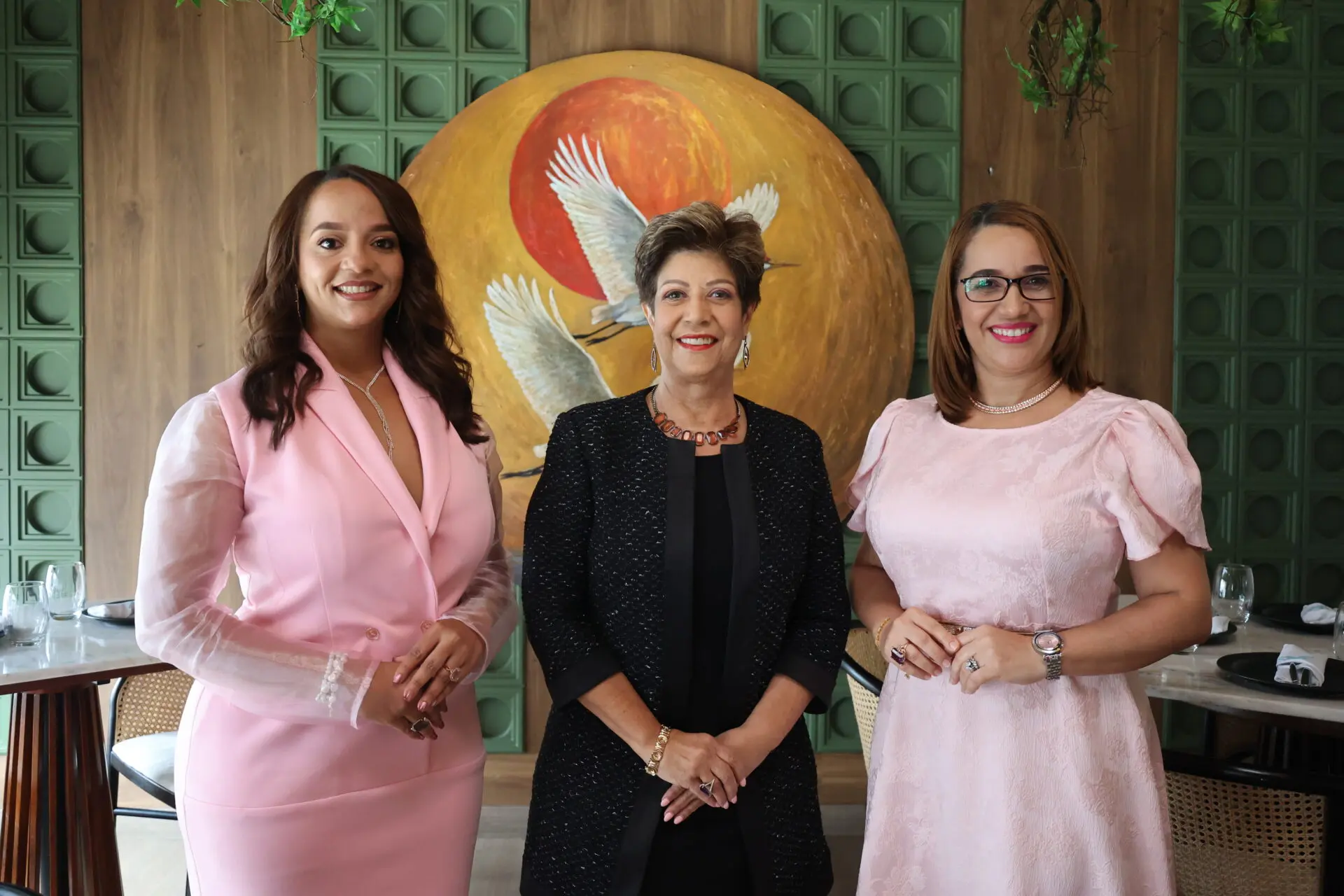 Wanda Trinidad, Marilyn Marte de Melo y Cristina Báez