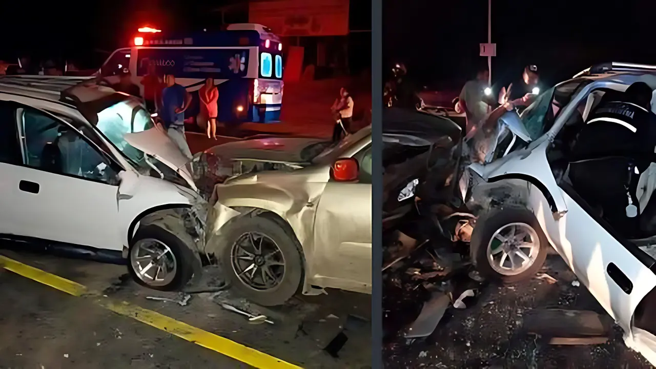Fallecen tres tras carro impactar con grúa