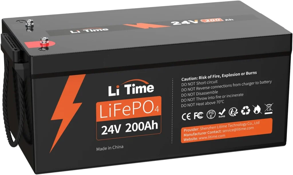 Batería de Litio LiTime 24V 200Ah - Alta Capacidad