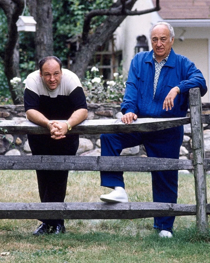Jerry Adler (der.) junto a James Gandolfini, el recordado "Tony Soprano"