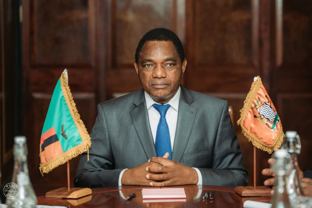 Hakainde Hichilema es el presidente de Zambia