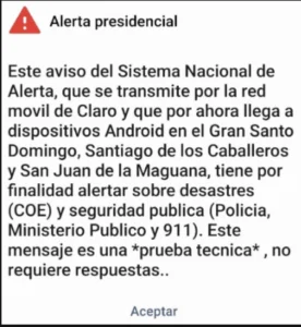 Así funcionará el nuevo sistema de alertas en RD
