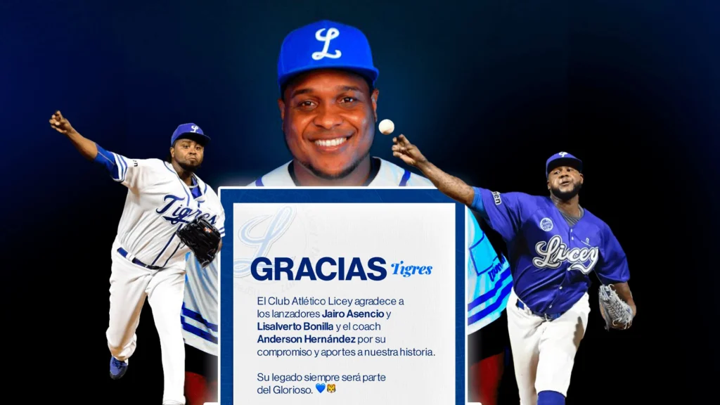 Licey "agradeció la entrega de Asencio, Bonilla y Hernández" en un comunicado