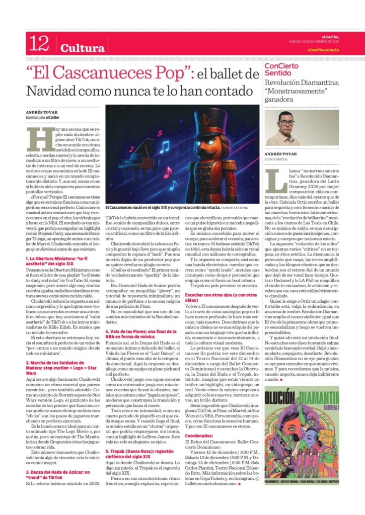 Este artículo forma parte de nuestro Suplemento Cultural de este 8 de noviembre. Disfrutalo completo acá