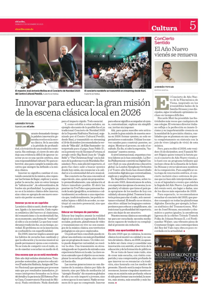 Este artículo forma parte de nuestro suplemento cultural de este 27 de diciembre. Disfrútalo completo acá