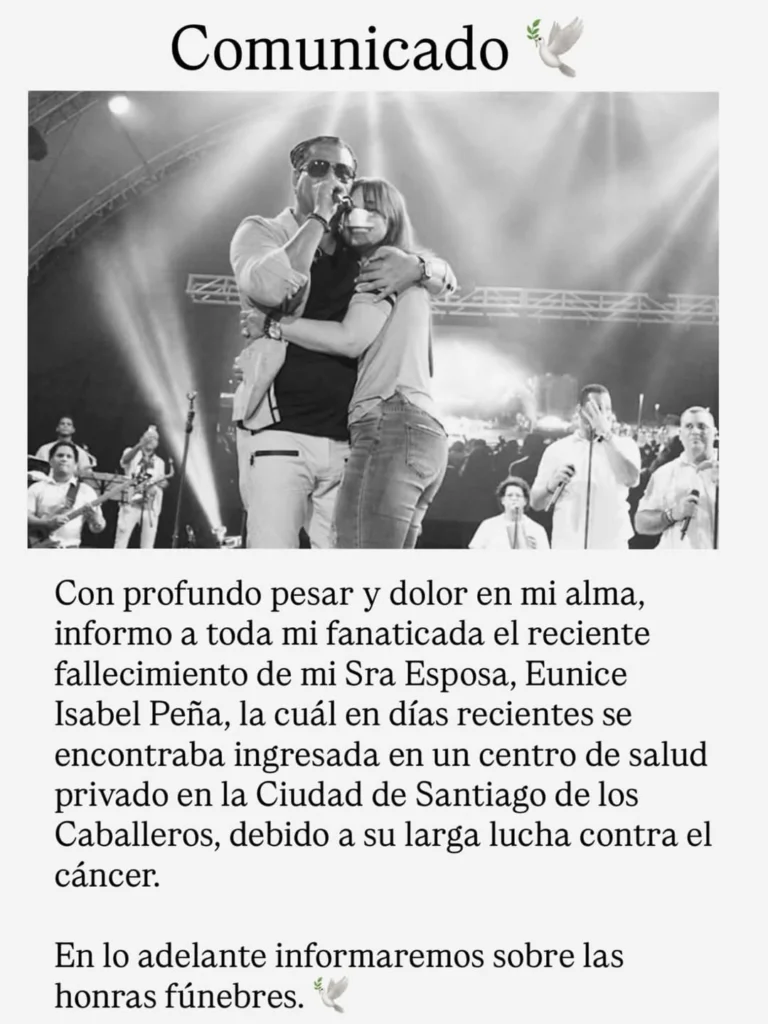 Comunicado publicado en sus redes sociales