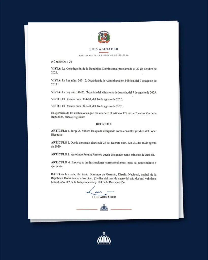 Decreto de Luis Abinader
