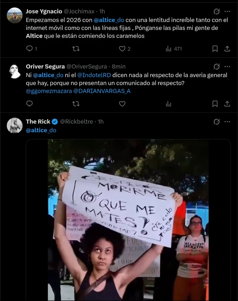 Fallas en Altice