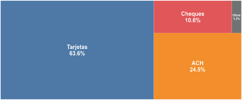 Composición de las liquidaciones de Instrumentos de Pago en Banco Central – 2025