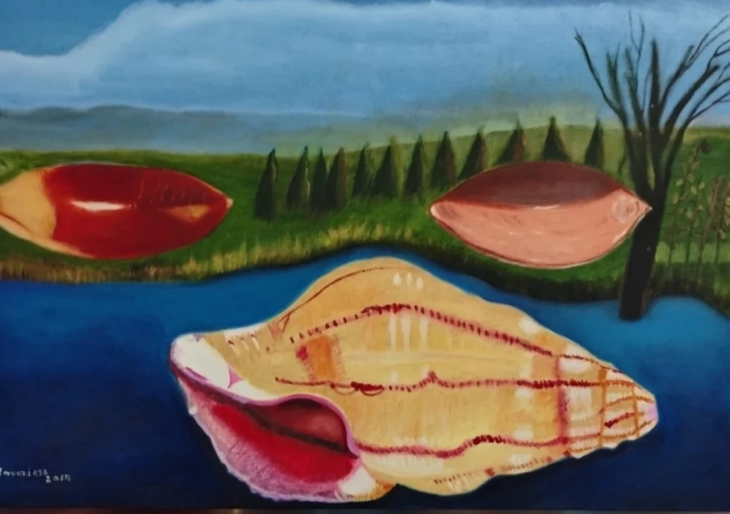 Los colores intensos y armónicos son elementos distintivos en la obra de la artista