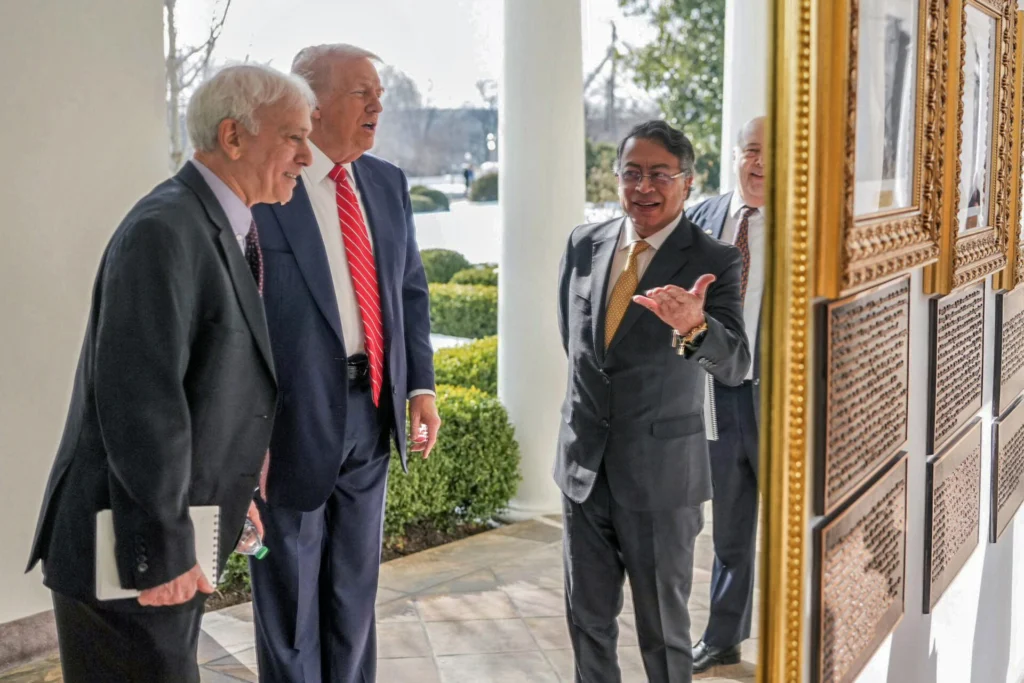Trump y Petro durante reunión en la Casa Blanca