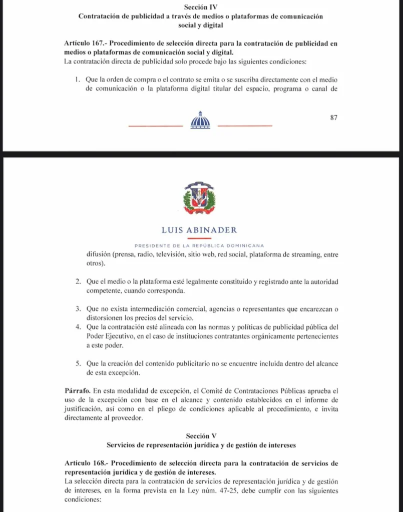 Publicidad estatal deberá contratarse directo con los medios