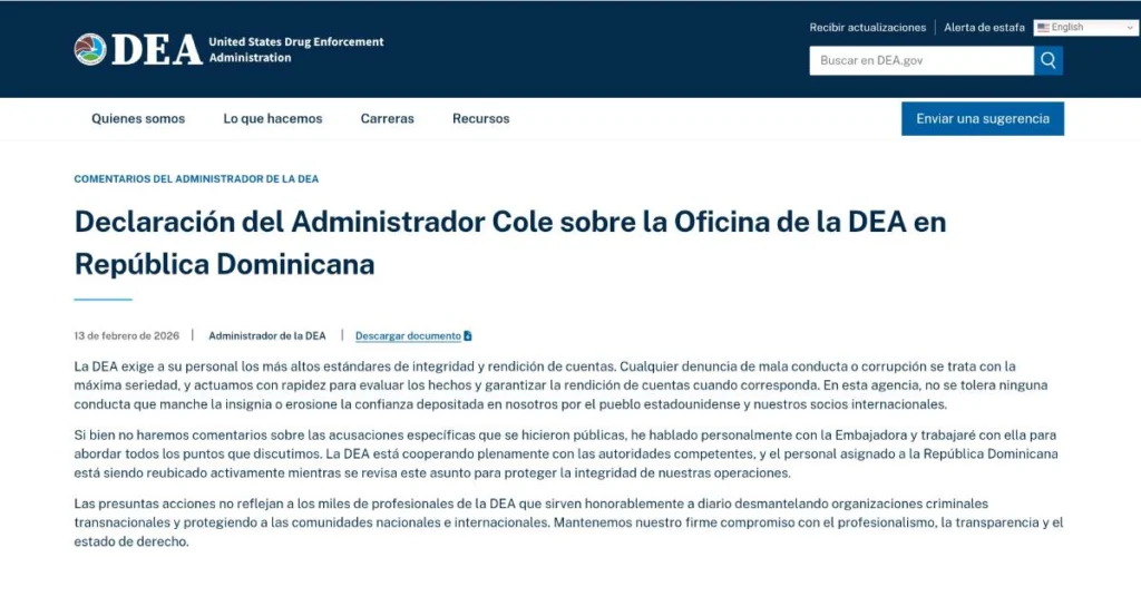 Agencia enfatiza estándares de integridad y transparencia.