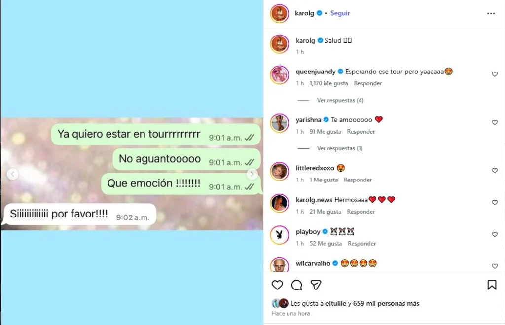 El mensaje de Karol G que enciende las redes