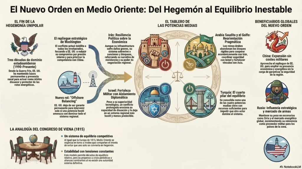 Conflicto en Medio Oriente podría sacudir su orden geoestratégico
