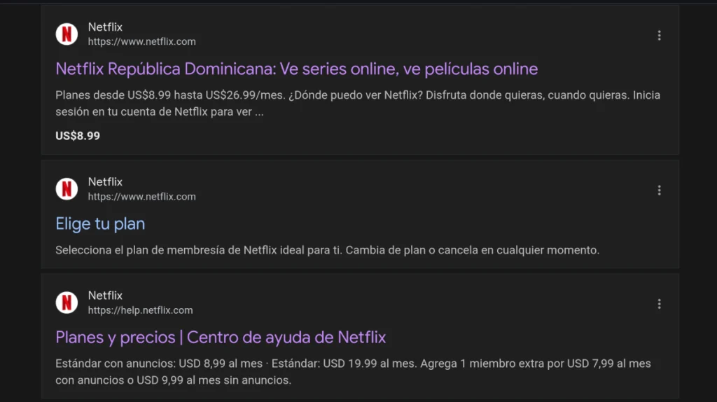 Precios de Netflix en República Dominicana