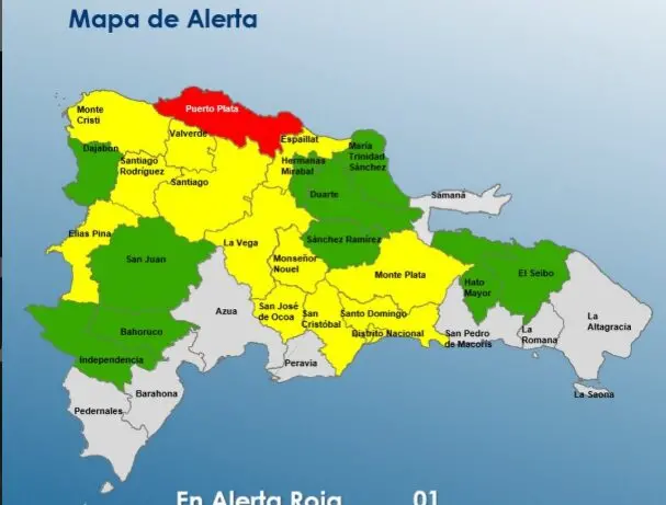 COE coloca 24 provincias en alerta