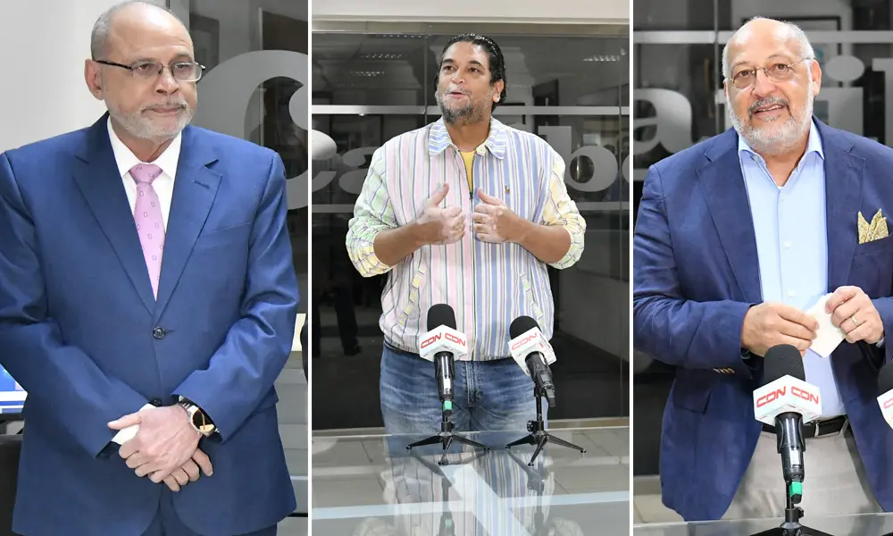 De Izq a Der.: Nelson Rodríguez, René Brea y Marino Beriguete