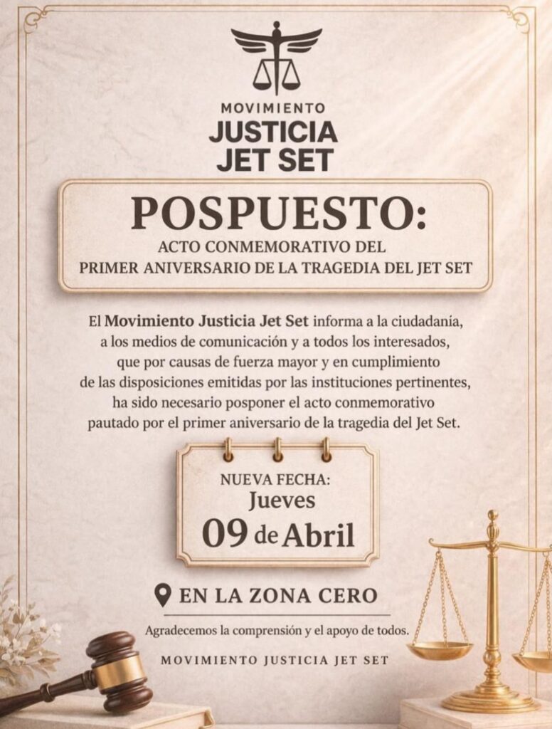 Comunicado movimiento Jet Set